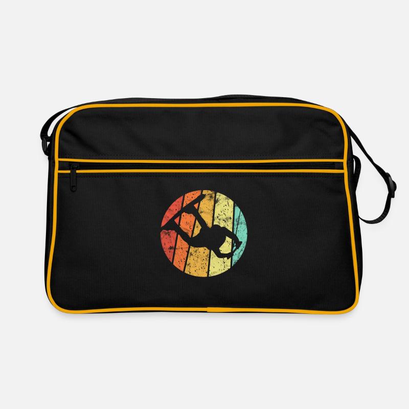 Wakeboard Wakeboarding Wakeboarder Ski Wasser - Retro Tasche - Schwarz/Gold