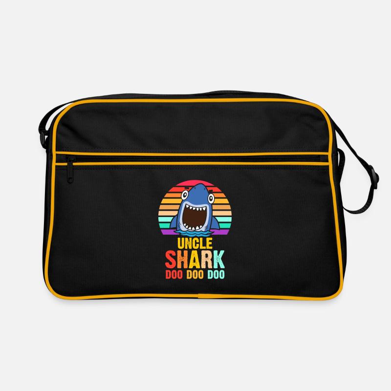 Onkel Shark Geschenkidee Retro Tasche