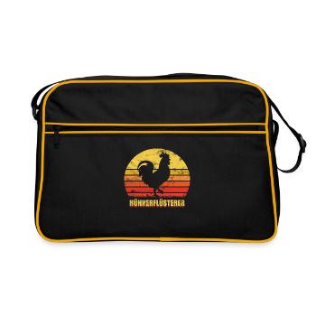 Whisperer de poulet poulet - Sac Retro - noir/or - Devant