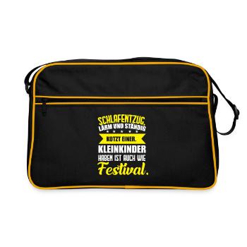 Festival - Retro Tasche - Schwarz/Gold - Vorne