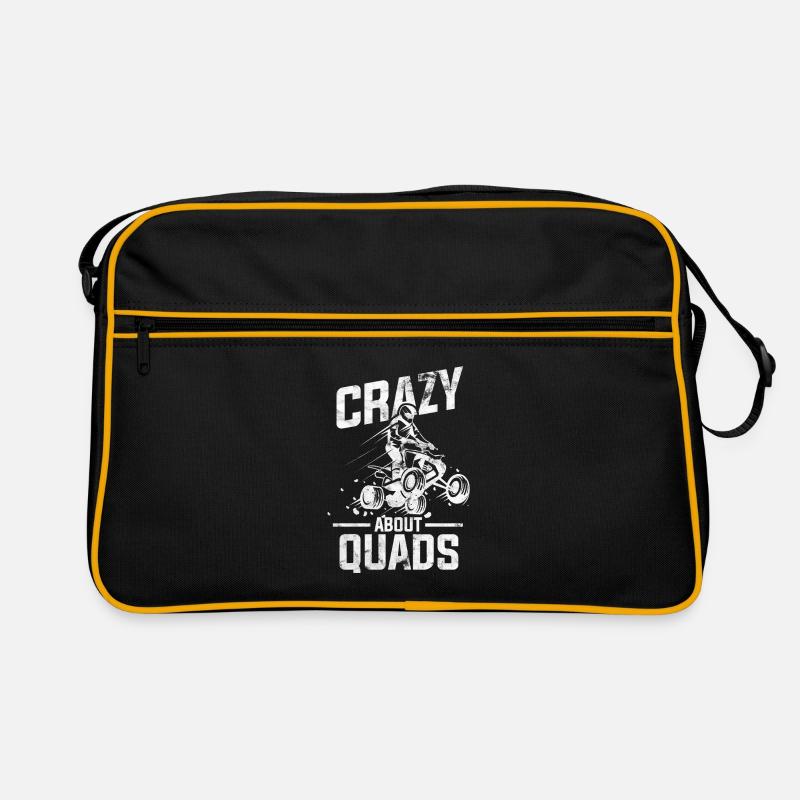 Quad Quad Quad - Retro Tasche - Schwarz/Gold