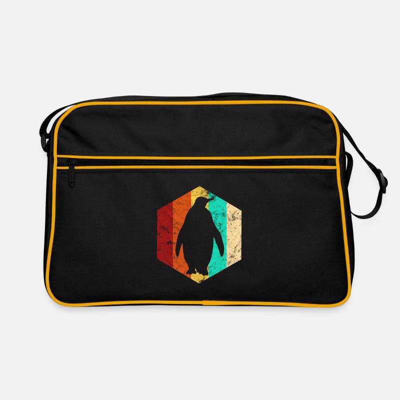 Pinguin Pinguine Neuseeland Retro Geschenk Retro Tasche