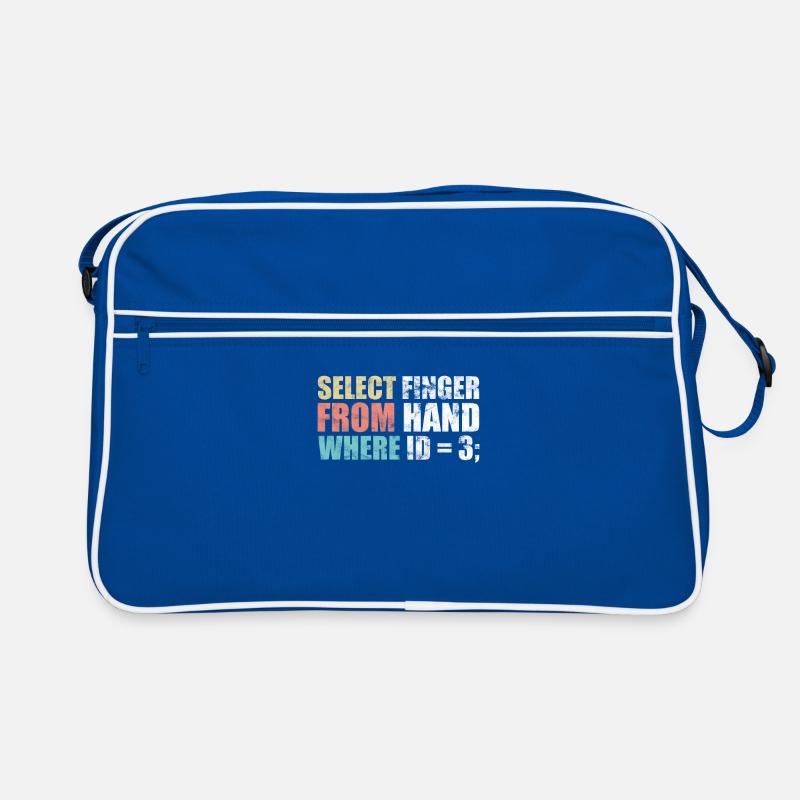 Computer scientist - select finger from hand where ID Retro Bag