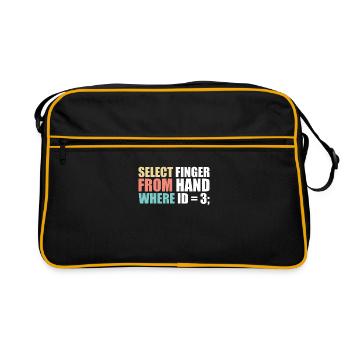 Computer scientist programmer - Retro Bag - black/gold - Front