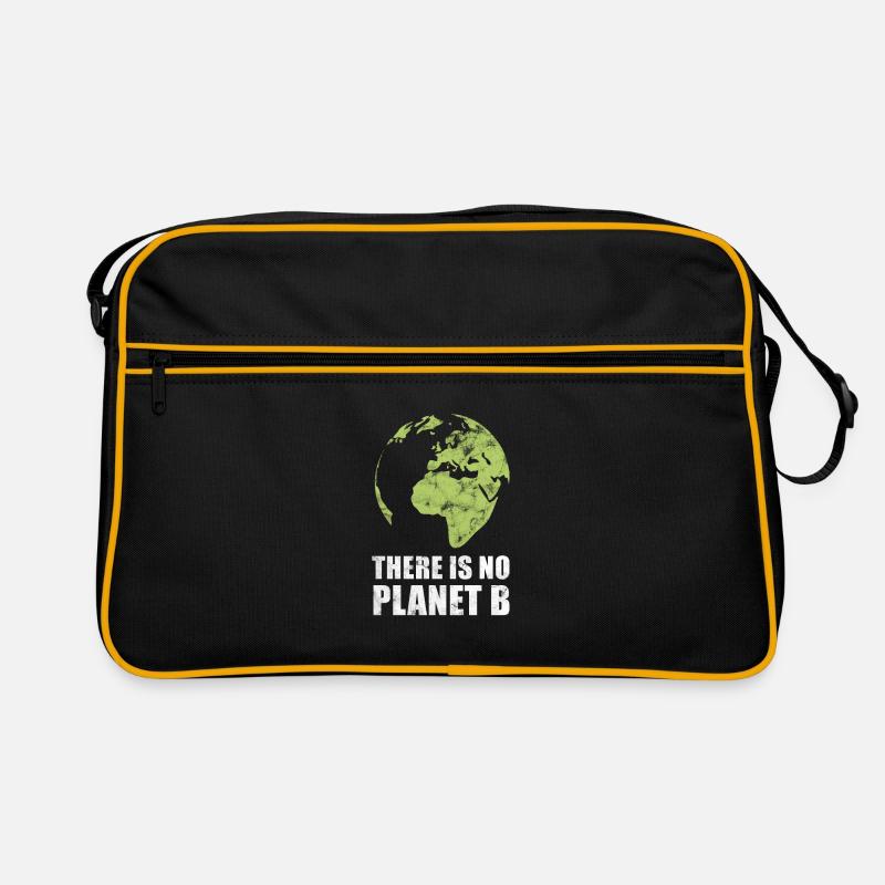 Klimaschutz Umweltverschmutzung Retro Tasche