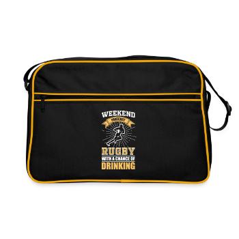 Rugby free time - Retro Bag - black/gold - Front