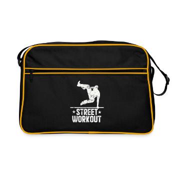Parkour - Street Workout - Retro Tasche - Schwarz/Gold - Vorne