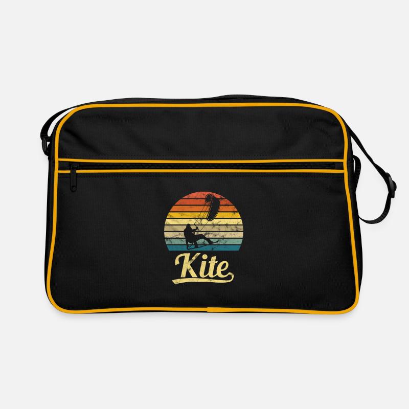 Kitesurfen - Kite Geschenkidee Retro Tasche