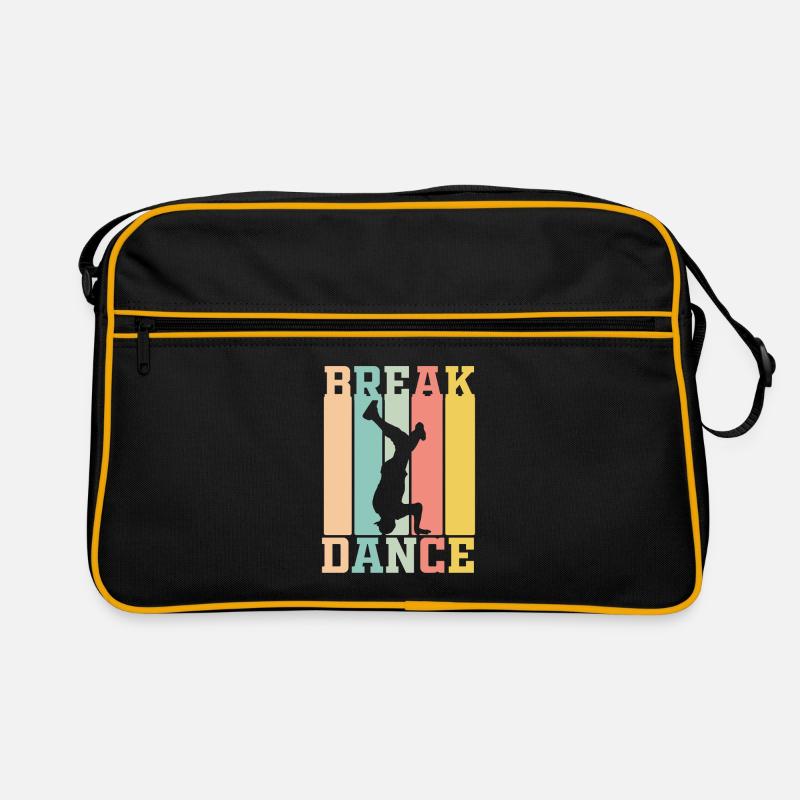 Breakdance - Retro Tasche - Schwarz/Gold