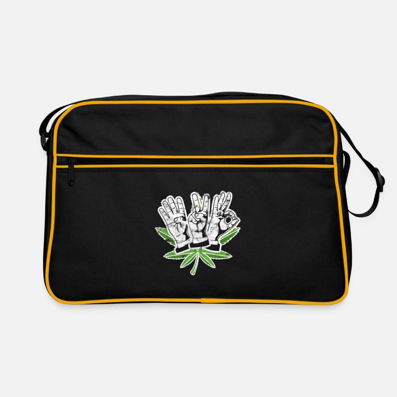 420 Hanfpflanze Retro Tasche