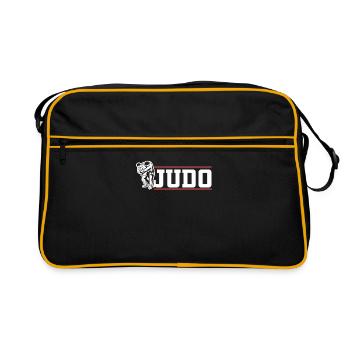 Judo fighter martial arts - Retro Bag - black/gold - Front
