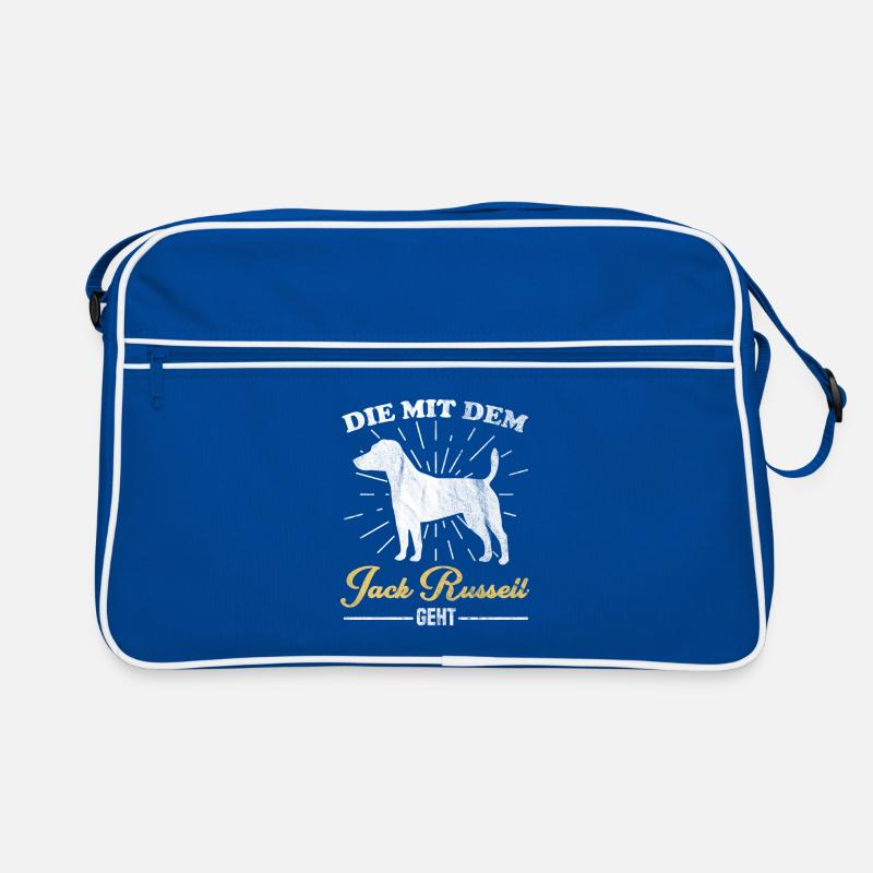 Jack Russel Terrier lustig Spruch Geschenk Retro Tasche