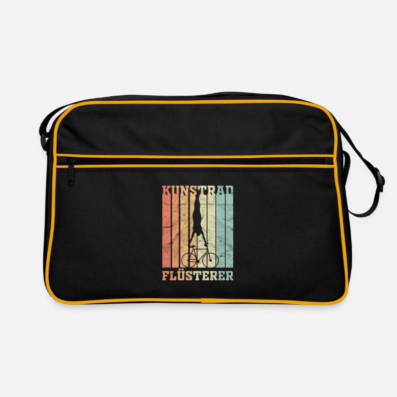 Kunstrad Sattelstand Radsport Geschenk Retro Tasche