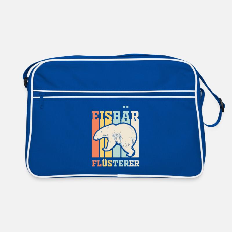 Eisbär Flüsterer Retro Tasche