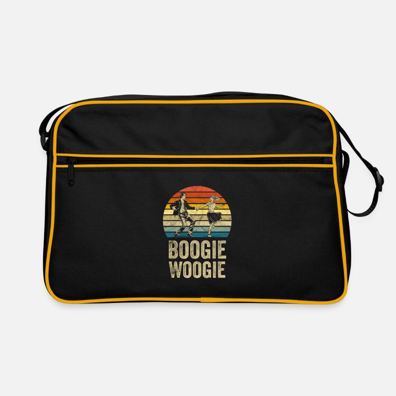 Boogie Woogie - Retro Tasche - Schwarz/Gold