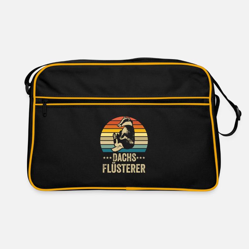 Dachs Flüsterer Retro Geschenk Retro Tasche