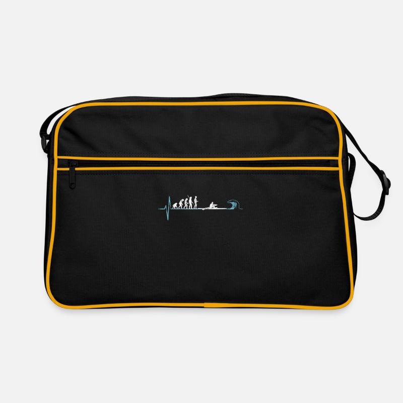 Évolution de l'aviron d'un rameur - Sac Retro - noir/or