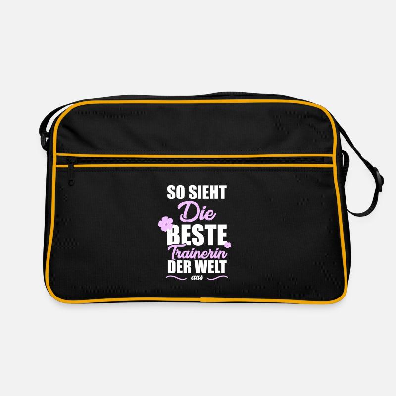 So sieht die beste Trainerin der Welt aus Retro Tasche