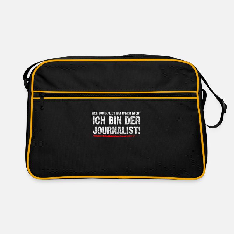 Lustiges Journalisten Geschenk Retro Tasche