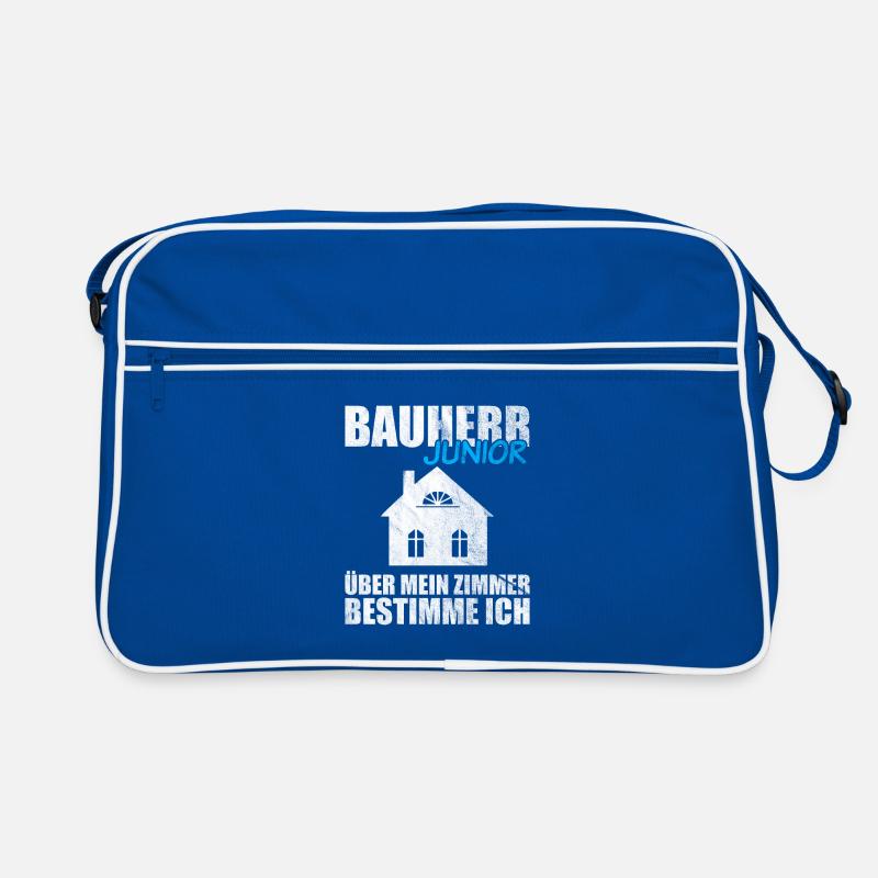 Lustiges Bauherr Junior Geschenk Retro Tasche