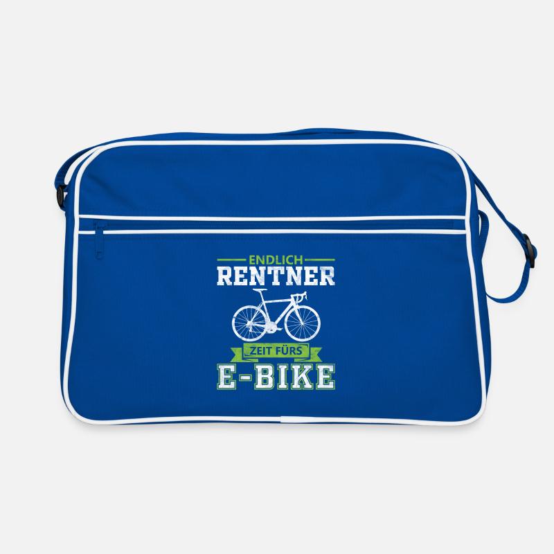 Rentner E-Bike Geschenk Retro Tasche