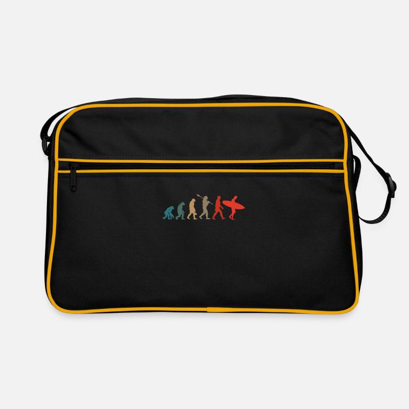 Surfer evolution - Retro Bag - black/gold