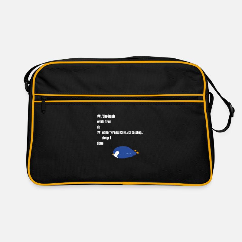 Cadeau drôle d'informaticien programmeur Linux Sac Retro