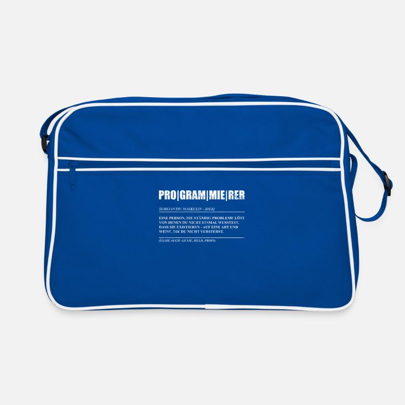 Programmierer Coder Code Nerd Geschenkidee Retro Tasche