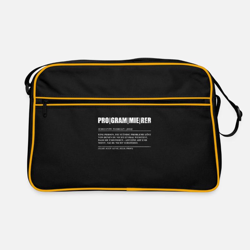 Programmierer Coder Code Nerd Geschenkidee Retro Tasche