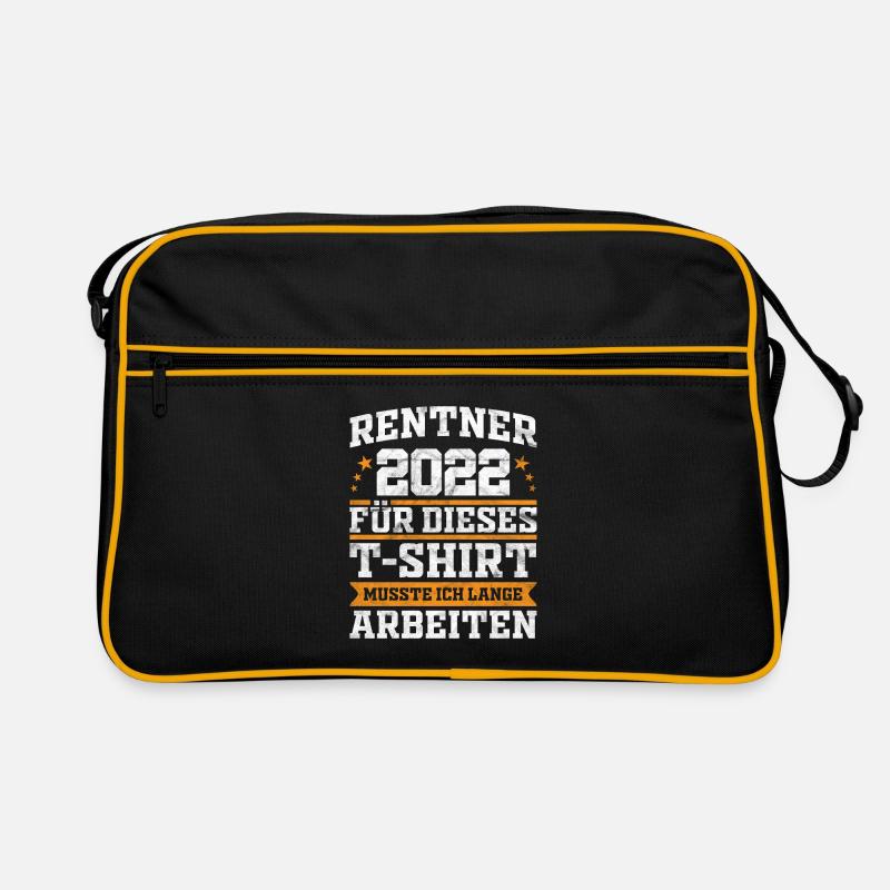 Rentner 2022 lustige Sprüche Geschenkidee Retro Tasche
