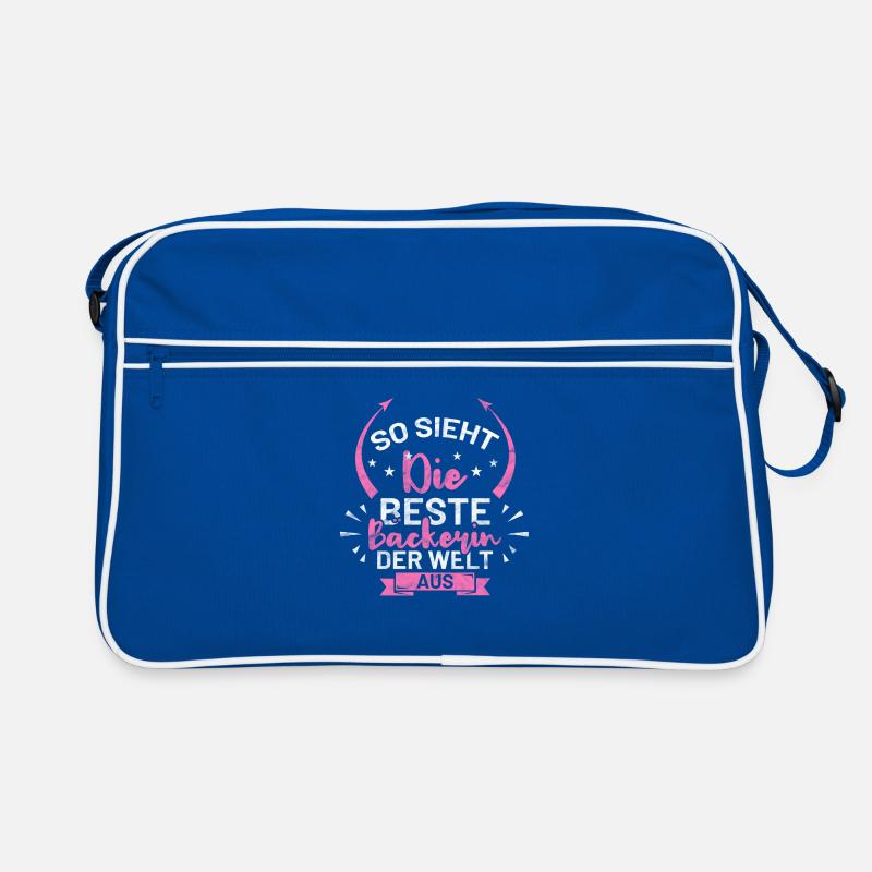 Bäckerin lustige Sprüche Geschenkidee Retro Tasche