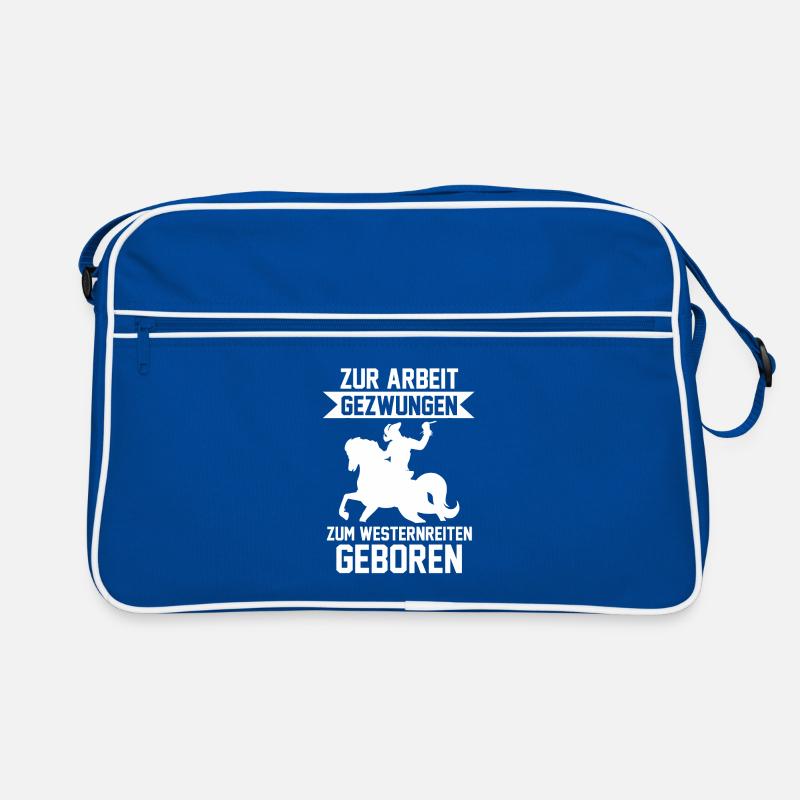 Westernreiten Pferd Reiten Reiter Geschenkidee Retro Tasche
