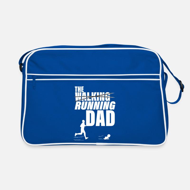 The walking running dad. idée cadeau papa et bébé Sac Retro