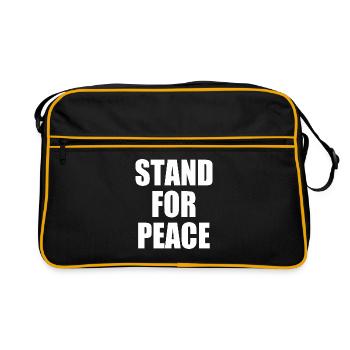 Stand for peace - Retro Bag - black/gold - Front