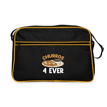 Churro Gift Mexico Food - Retro Bag - black/gold - Front