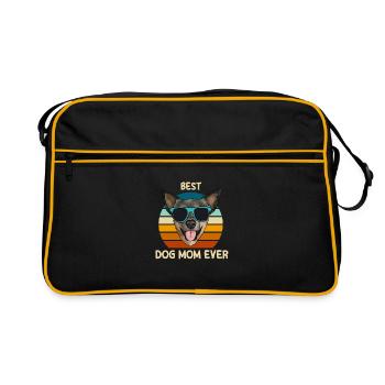 Australian Cattle Dog - Retro Bag - black/gold - Front