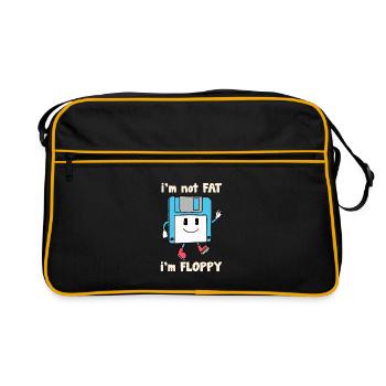 Floppy Disk Witz Joke - Retro Bag - black/gold - Front