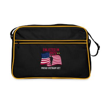 Vétéran du Vietnam - Sac Retro - noir/or - Devant