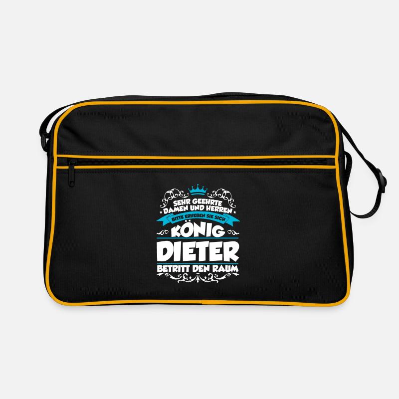 Dieter Name Design Retro Tasche