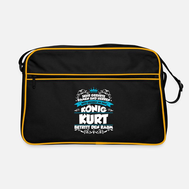 Kurt Name Design Retro Tasche