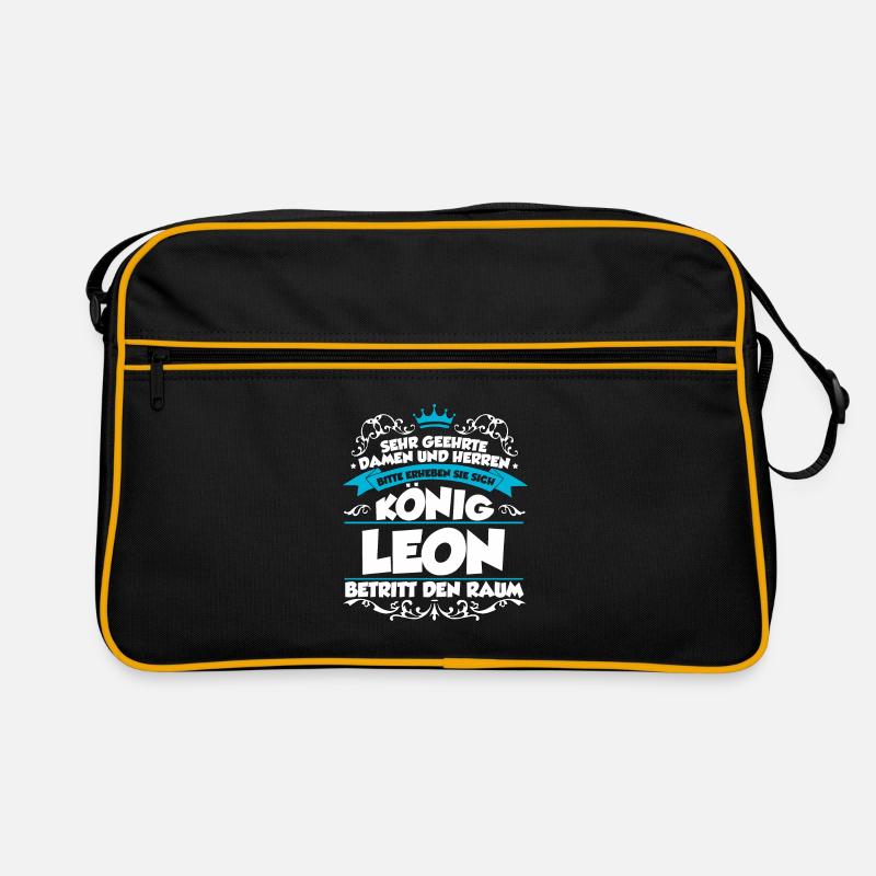 Leon Name Design Retro Tasche