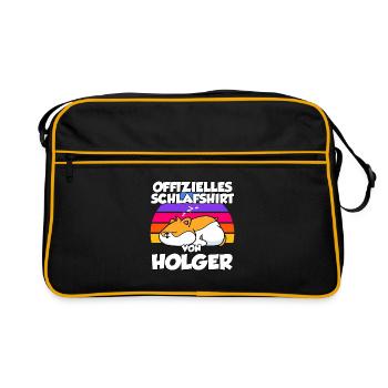 Chemise de nuit officielle par Holger - Sac Retro - noir/or - Devant