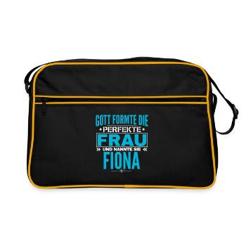 Fiona Name Design - Retro Bag - black/gold - Front