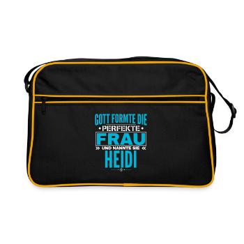 Conception du nom Heidi - Sac Retro - noir/or - Devant
