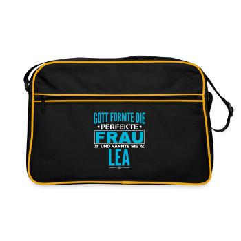 Lea Name Design - Retro Bag - black/gold - Front