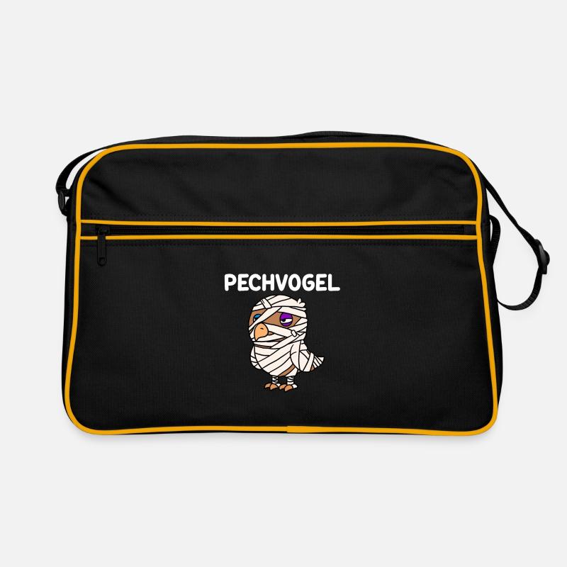 Pechvogel - Retro Tasche - Schwarz/Gold