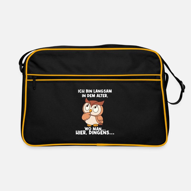 Ich Bin Langsam In Dem Alter Retro Tasche