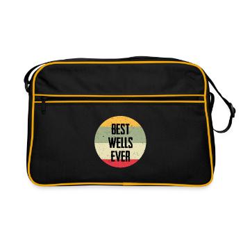 Les meilleurs puits de tous les temps - Sac Retro - noir/or - Devant