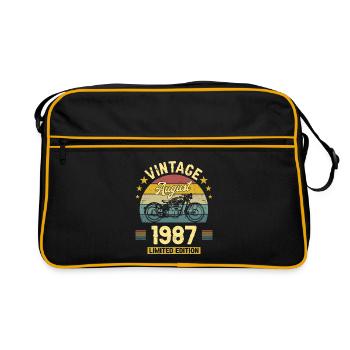Vintage August 1987 35 years Anniversary - Retro Bag - black/gold - Front