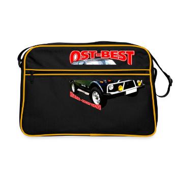 Lada Niva Ost-Best - Retro Tasche - Schwarz/Gold - Vorne